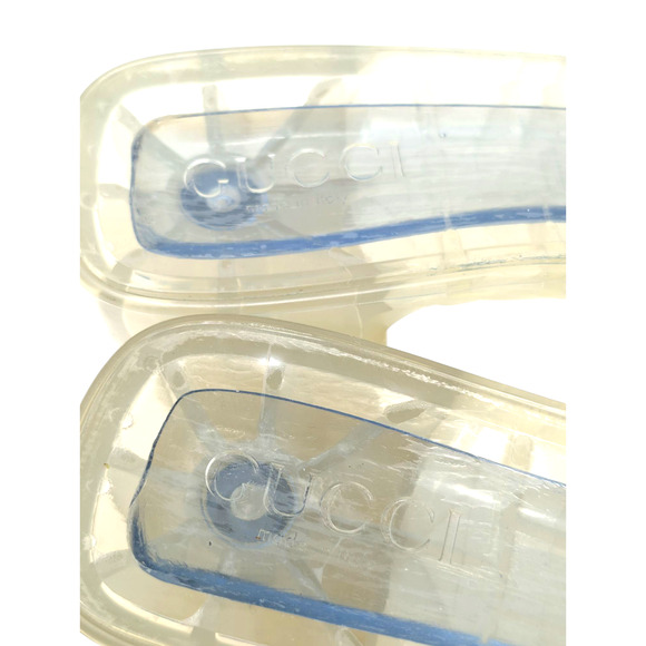Gucci Clear Jelly Sandals Women’s Size 38 US 8 - Picture 5 of 10